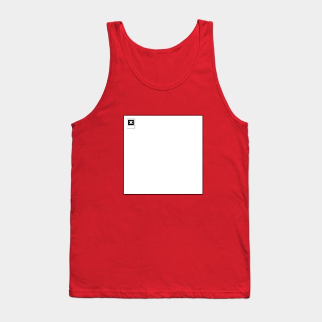 Humorous "Image Not Found" Tank Top by GloopTrekker